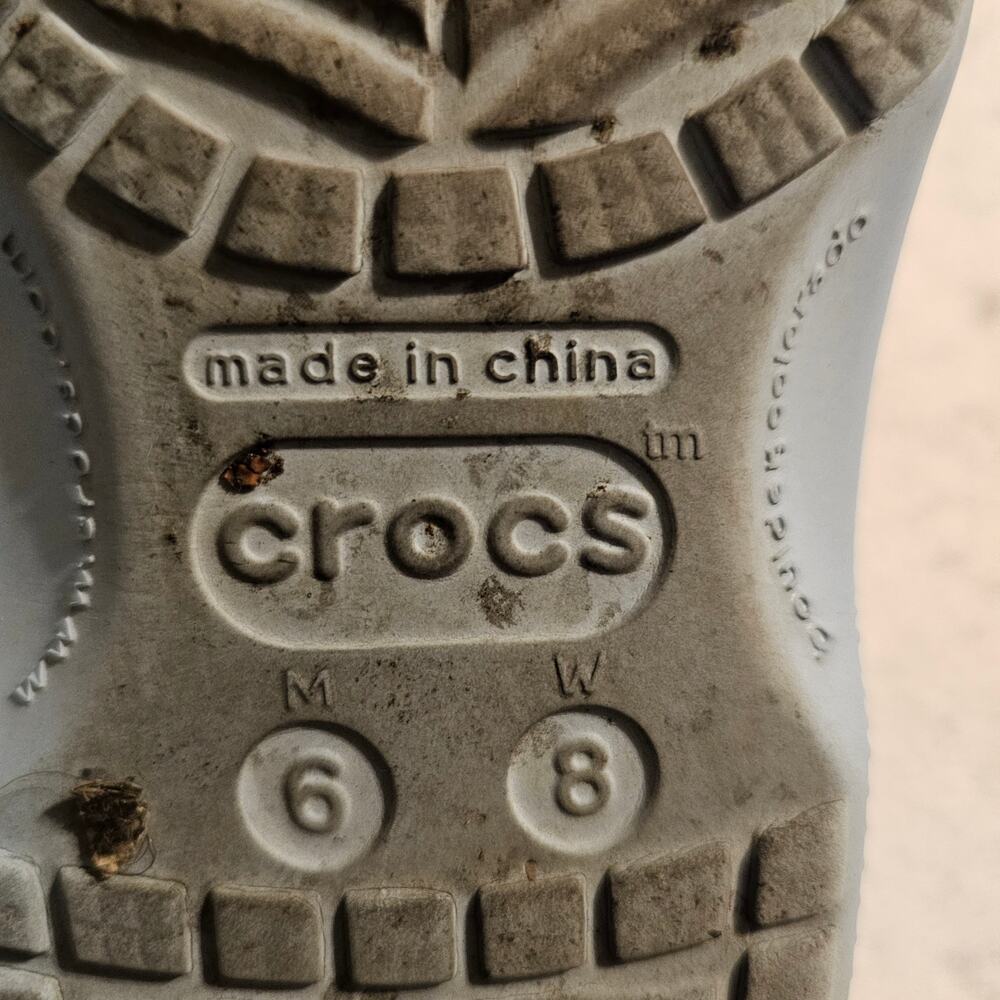 Crocs Classic Clog Women's Size 8, Men's Size 6 Light Blue - Picture 8 of 11